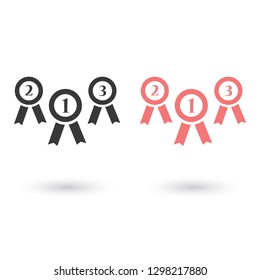 medal vector icon 10 eps