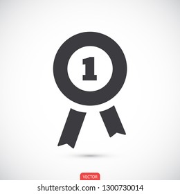 medal vector icon 10 eps
