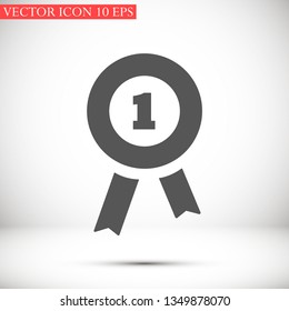 medal vector icon 10 eps