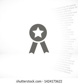 medal vector icon 10 eps , Lorem ipsum Flat design