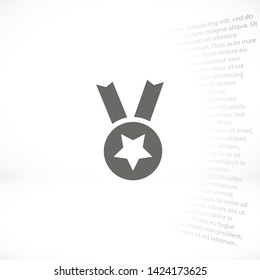 medal vector icon 10 eps , Lorem ipsum Flat design
