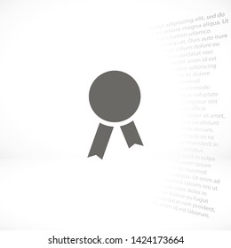 medal vector icon 10 eps , Lorem ipsum Flat design