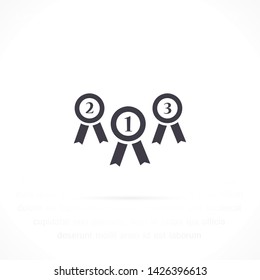 medal vector icon 10 eps , Lorem ipsum Flat design