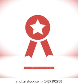 medal vector icon 10 eps , Lorem ipsum Flat design