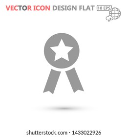 medal vector icon 10 eps , Lorem ipsum Flat design