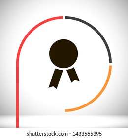 medal vector icon 10 eps , Lorem ipsum Flat design