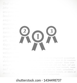 medal vector icon 10 eps , Lorem ipsum Flat design