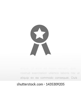medal vector icon 10 eps , Lorem ipsum Flat design