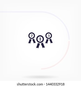 medal vector icon 10 eps , Lorem ipsum Flat design