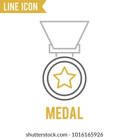 Medal vector icon