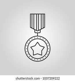 Medal vector icon
