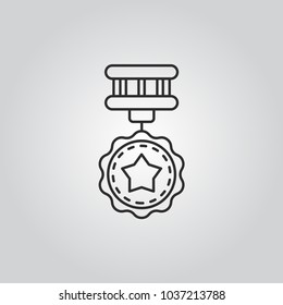 Medal vector icon
