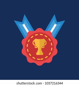 Medal vector icon