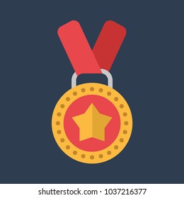 Medal vector icon
