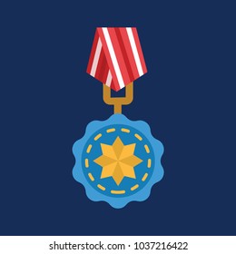 Medal vector icon