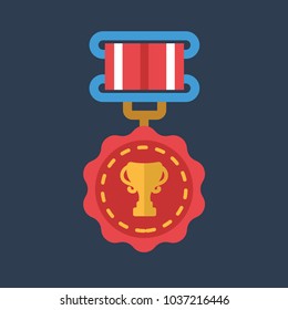 Medal vector icon