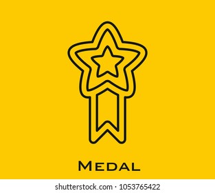 Medal vector icon