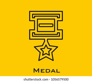 Medal vector icon