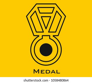 Medal vector icon