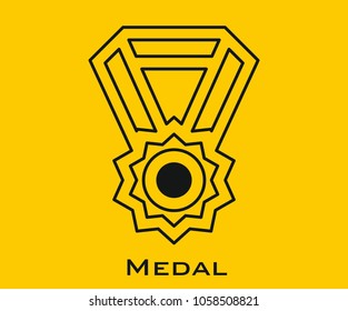 Medal vector icon