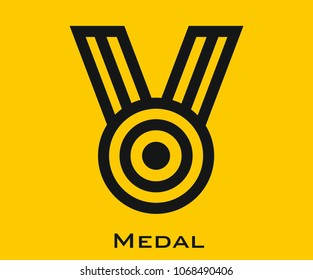 Medal vector icon