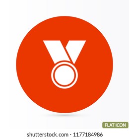 Medal vector icon 