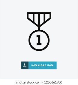 Medal vector icon
