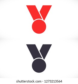 Medal vector icon 