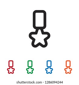 Medal vector icon