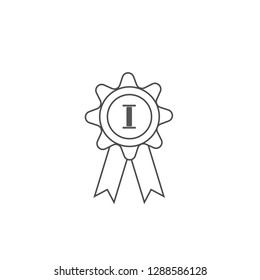 Medal vector icon.