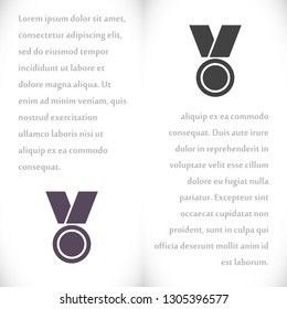 Medal Vector icon