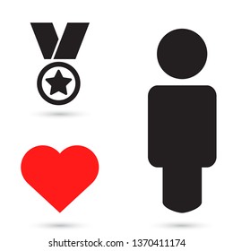 Medal Vector icon