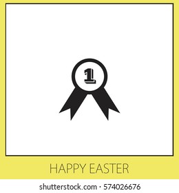Medal  Vector Icon.