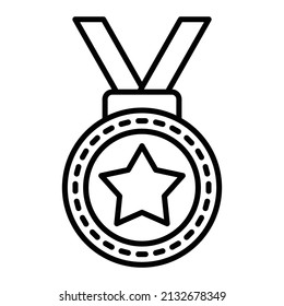 Medal vector icon. Can be used for printing, mobile and web applications.