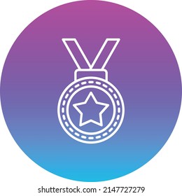 Icono vector de medalla. Se puede usar para imprimir, móviles y aplicaciones web.