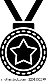 Medal-Vektorsymbol. Kann für Druck-, Mobil- und Web-Anwendungen verwendet werden.