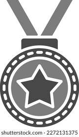 Icono vector de medalla. Se puede usar para imprimir, móviles y aplicaciones web.