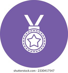 Icono vector de medalla. Se puede usar para imprimir, móviles y aplicaciones web.