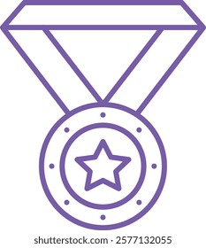Medal vector icon. Can be used for printing, mobile and web applications.