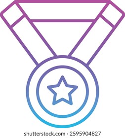 Medal vector icon. Can be used for printing, mobile and web applications.