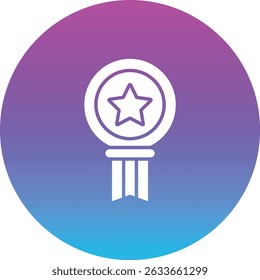 Icono de Vector de medalla. Se puede utilizar para aplicaciones de impresión, móviles y de Web.