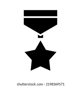 color de icono del vector de medalla editable