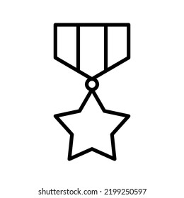 medal vector icon color editable