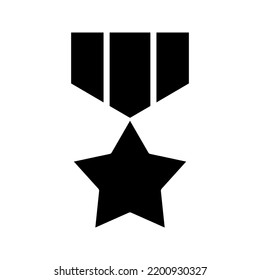 color de icono del vector de medalla editable