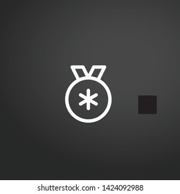 Medal vector icon. Medal concept stroke symbol design. Thin graphic elements vector illustration, outline pattern for your web site design, logo, UI. EPS 10.