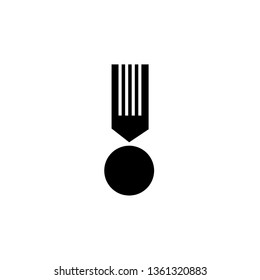 Medal vector icon flat