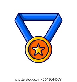 medal vector icon illustration isolated on white background