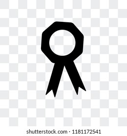 Medal vector icon isolated on transparent background, Medal logo concept
