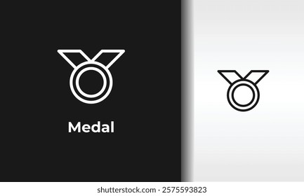 Medal Vector, Icon Or Logo Sign Isolated Symbol Illustration