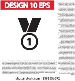 Medal Vector icon . Lorem Ipsum Illustration design